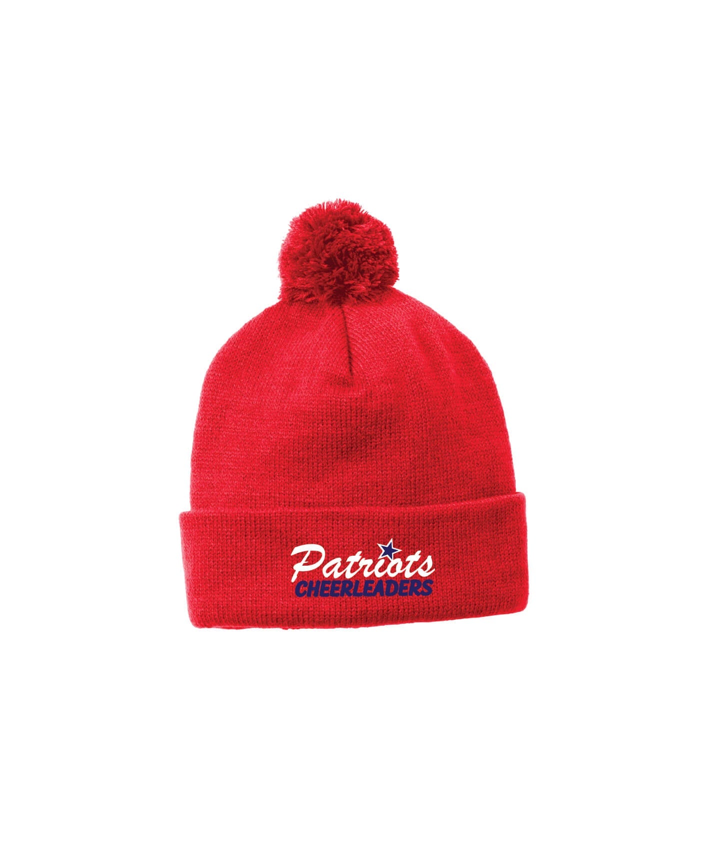 Pom Pom Beanie red