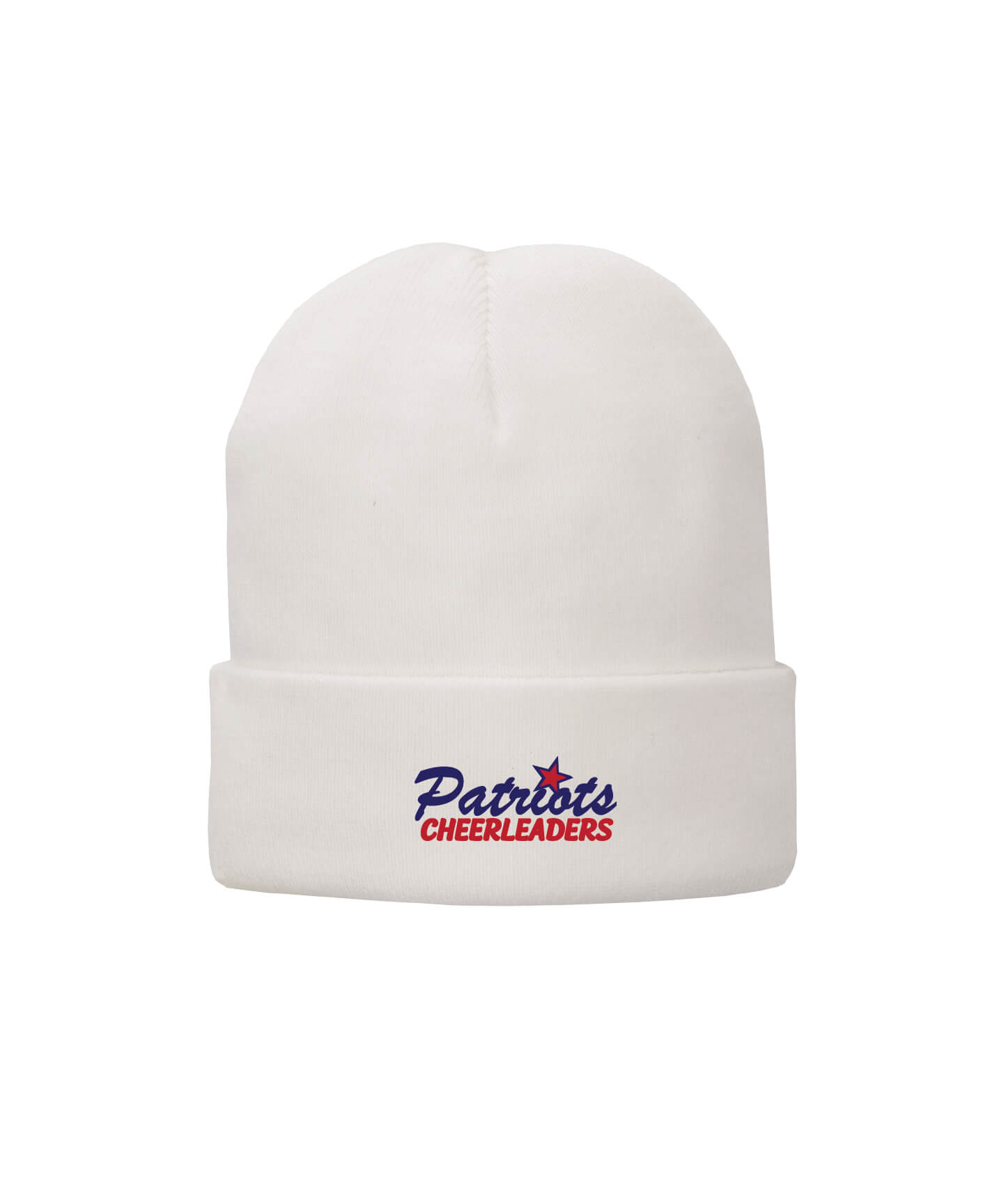 Fleece Lined Beanie with cuff white