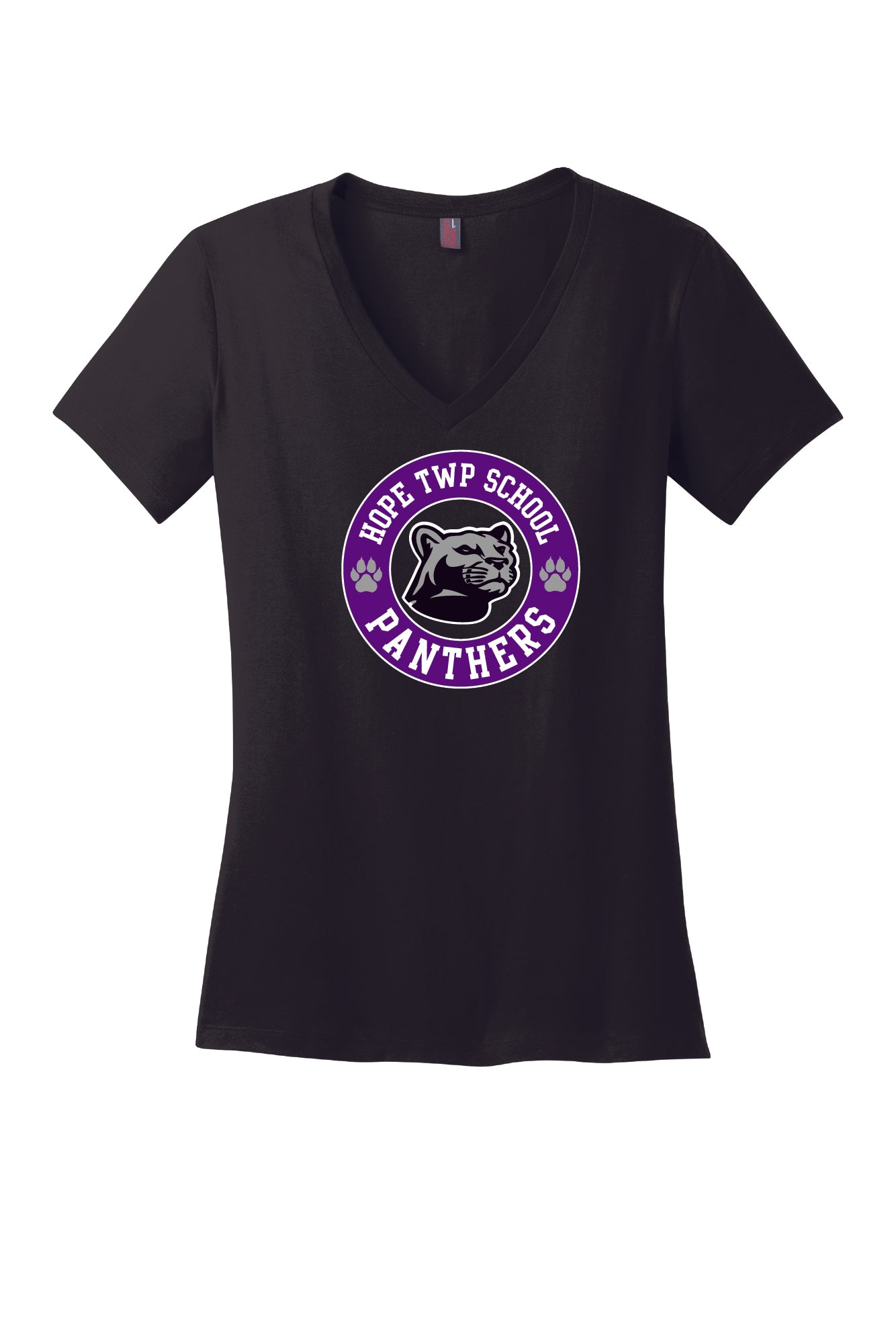 Ladies V-Neck Short Sleeve T-Shirt