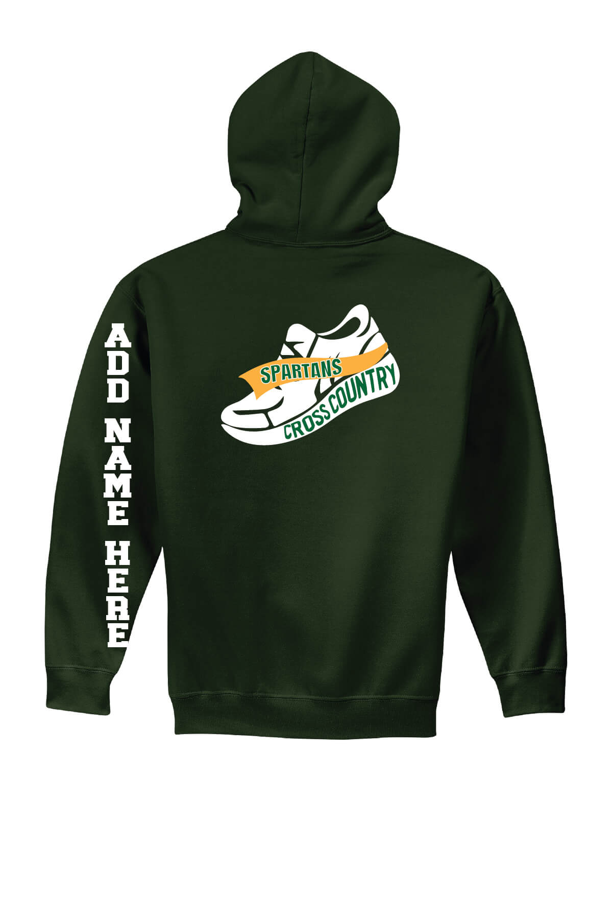 Notre Dame XC Hoodie back-green