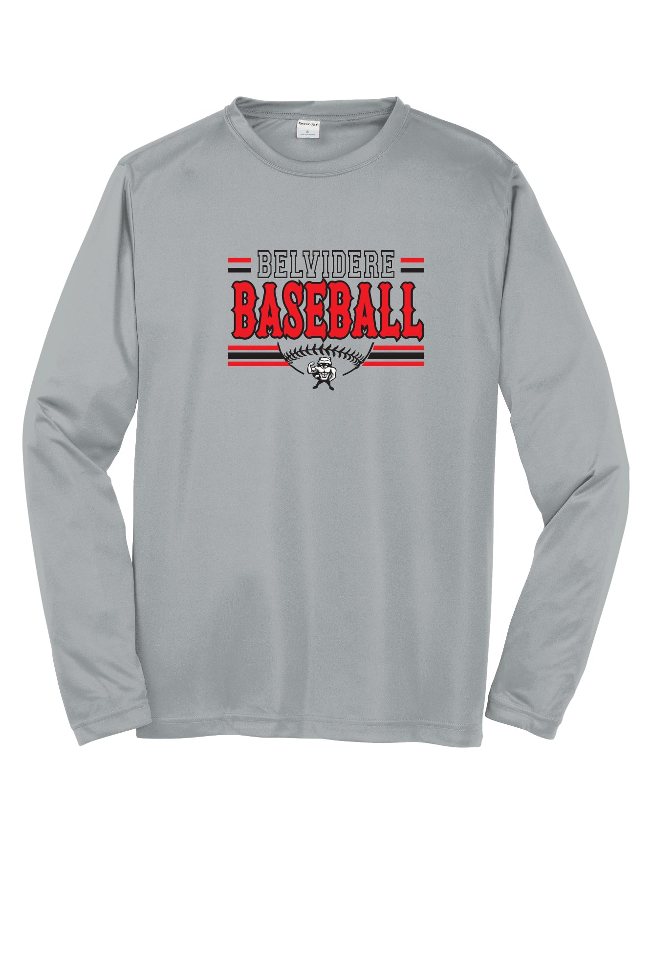 Belvidere Baseball Sport Tek Competitor Long Sleeve Shirt