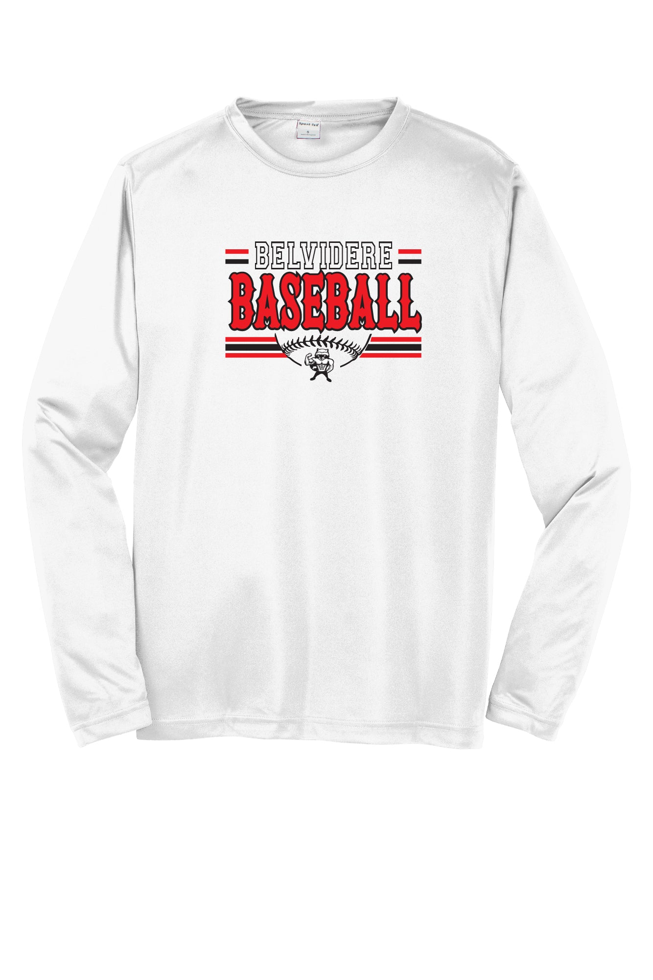 Belvidere Baseball Sport Tek Competitor Long Sleeve Shirt