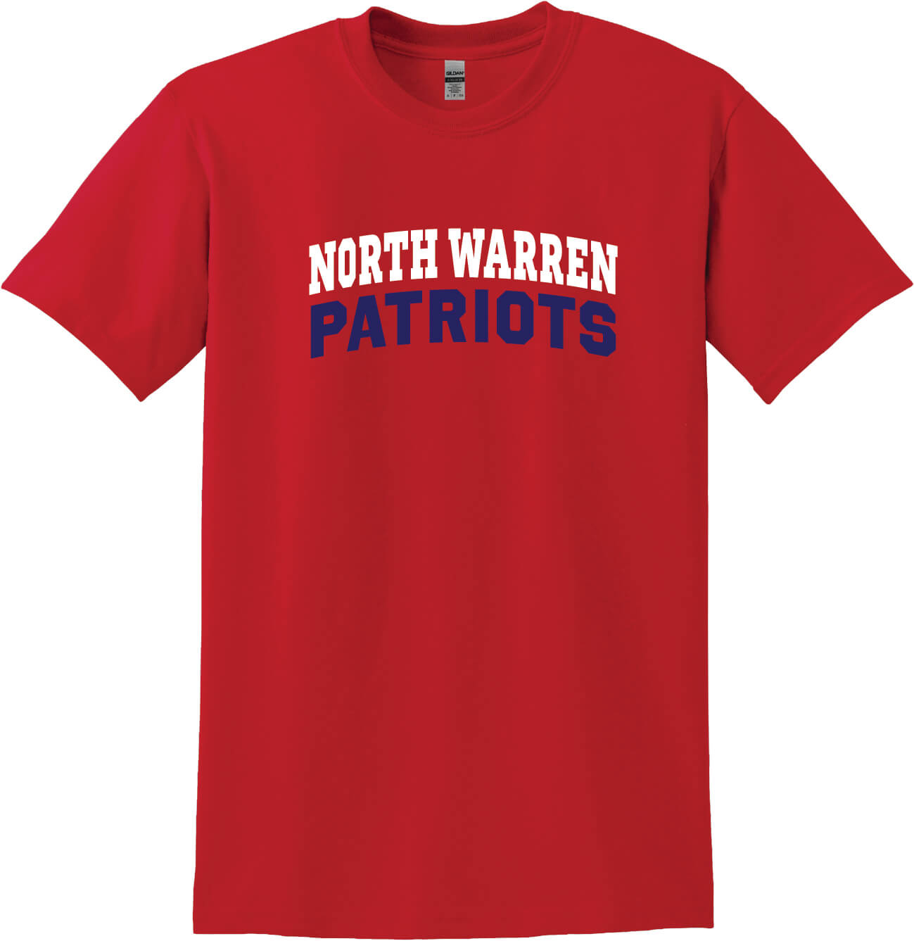 North Warren Patriots Short Sleeve T-Shirt red