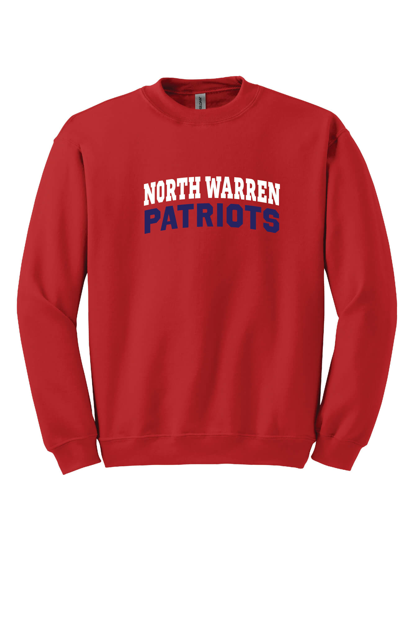 North Warren Patriots Crewneck Sweatshirt (Youth) red