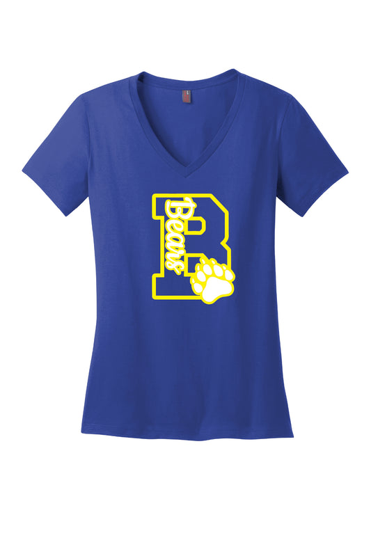 Blairstown Elementary Big B Bears Ladies V-Neck