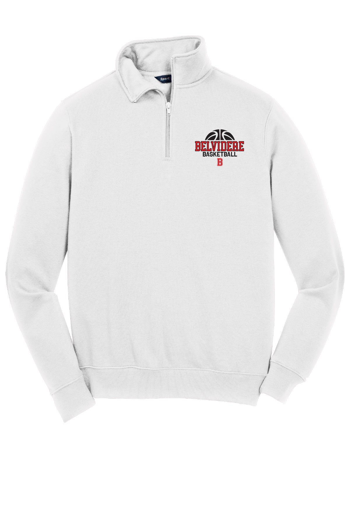 Belvidere Basketball Sport Tek 1/4 Zip Sweatshirt (Unisex)