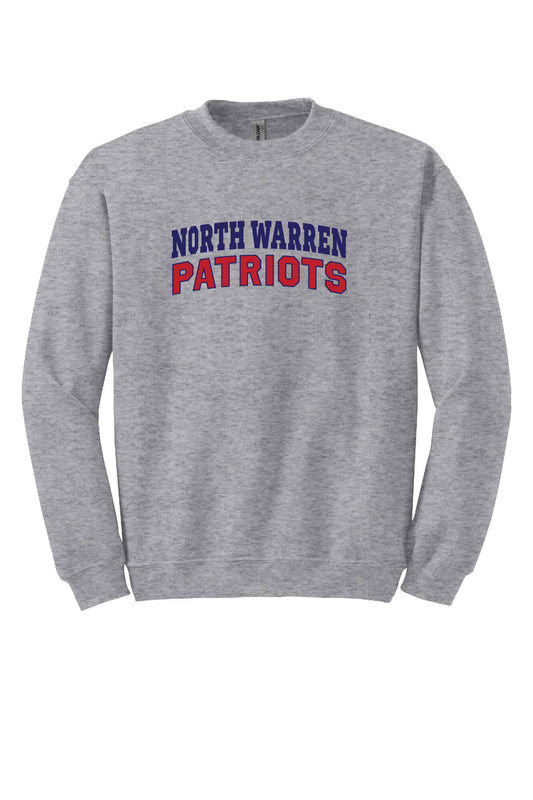 North Warren Patriots Crewneck Sweatshirt gray