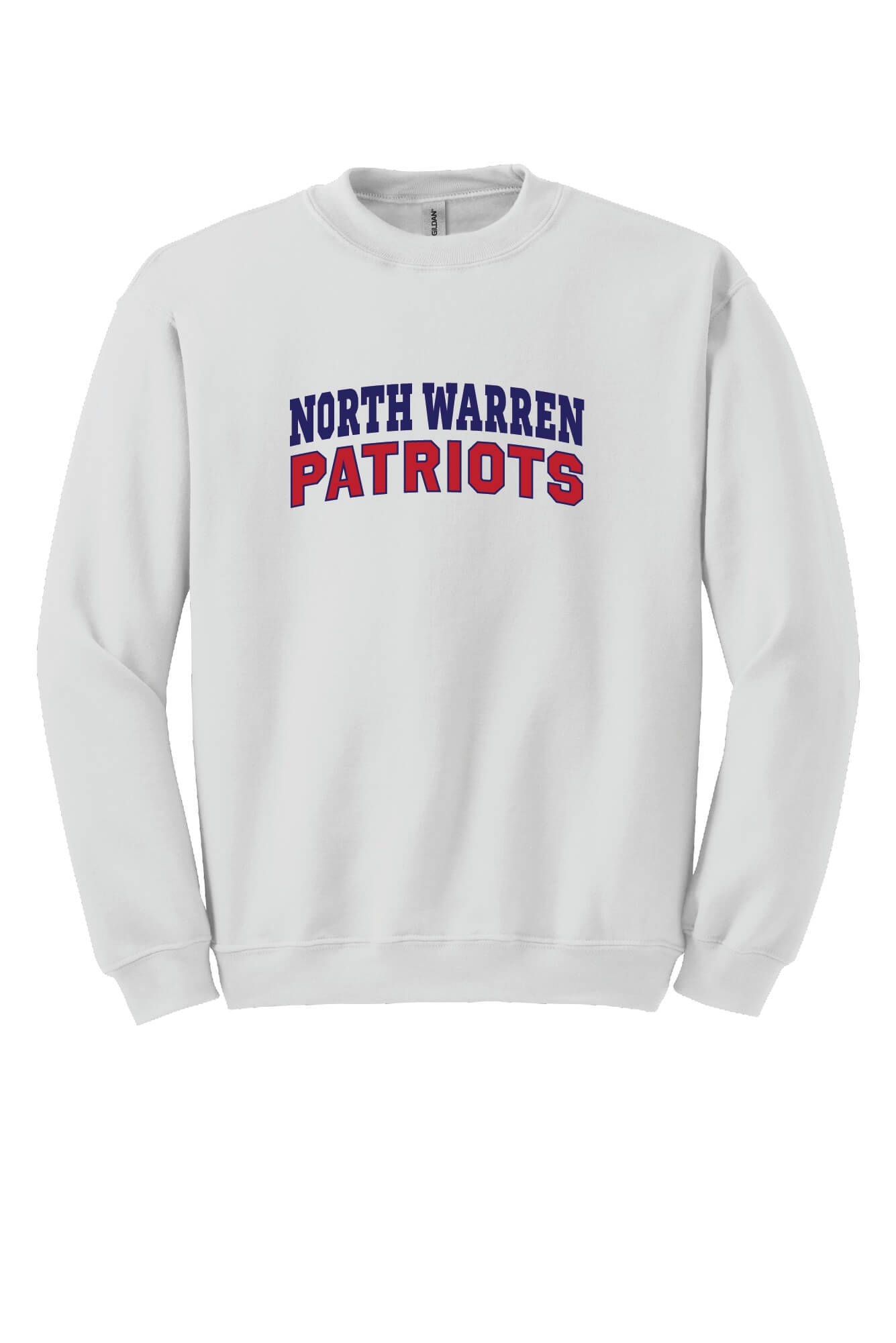 North Warren Patriots Crewneck Sweatshirt white