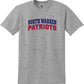 North Warren Patriots Short Sleeve T-Shirt gray