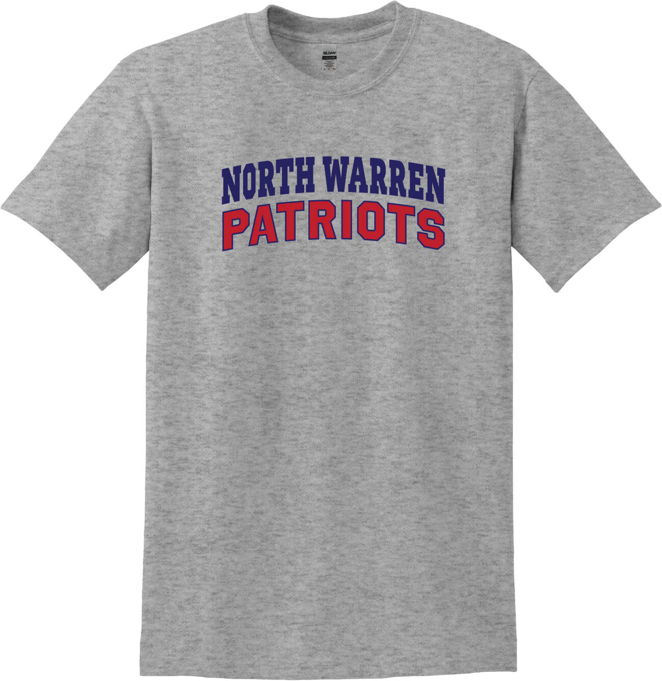 North Warren Patriots Short Sleeve T-Shirt gray