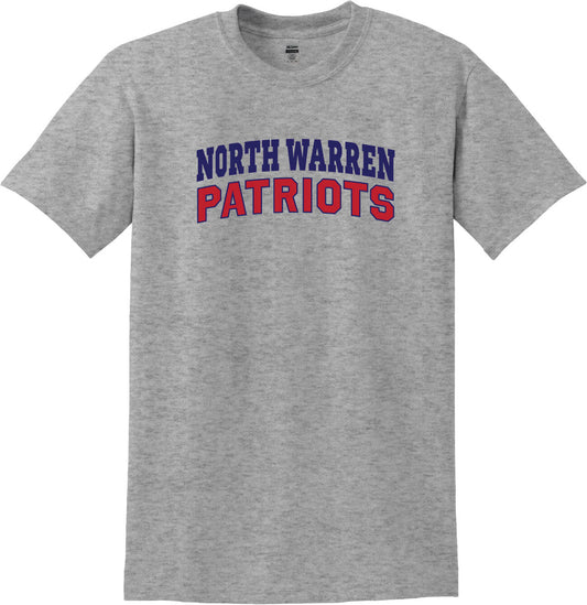 North Warren Patriots Short Sleeve T-Shirt gray