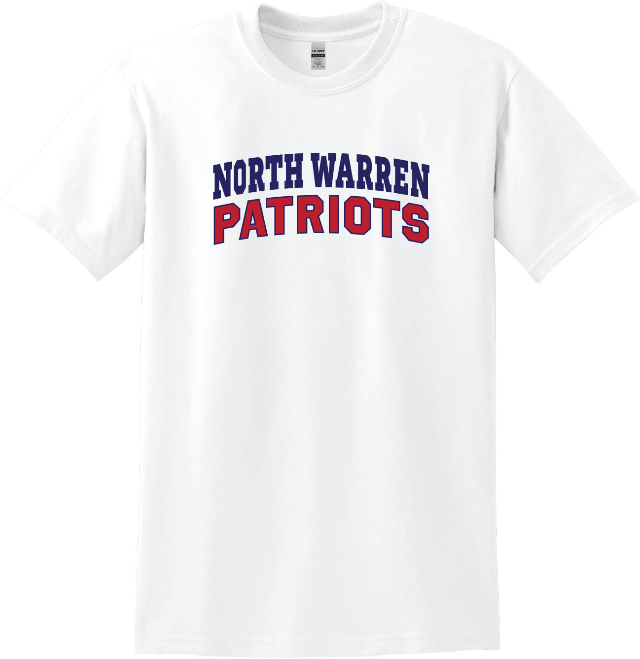 North Warren Patriots Short Sleeve T-Shirt white