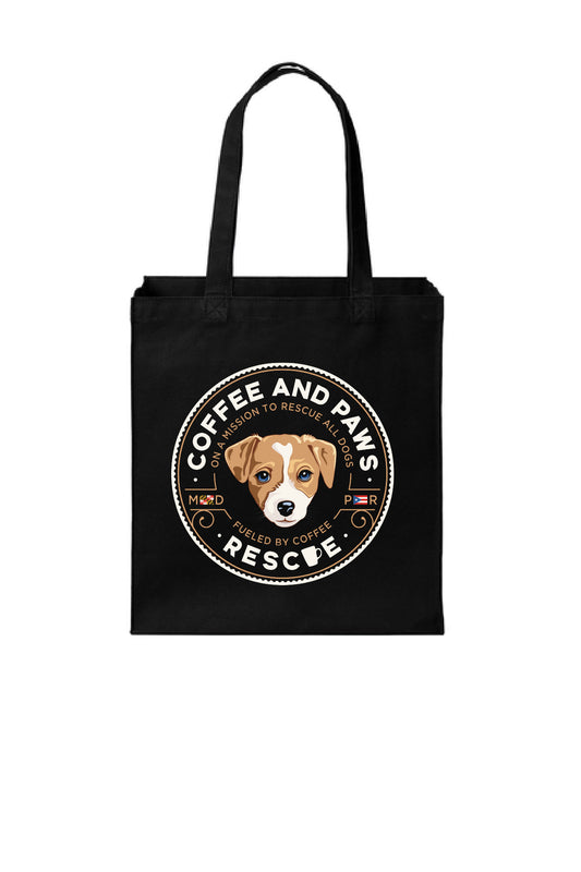 Coffee and Paws Over-The-Shoulder Tote