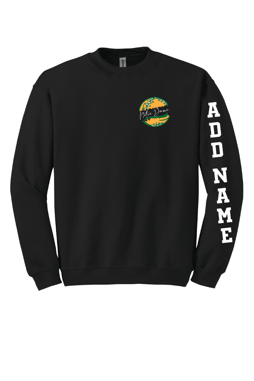 Spartans Softball Crewneck Sweatshirt black, front