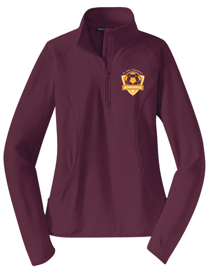 Knights Soccer Ladies Sport Tek 1/4 Zip Pullover