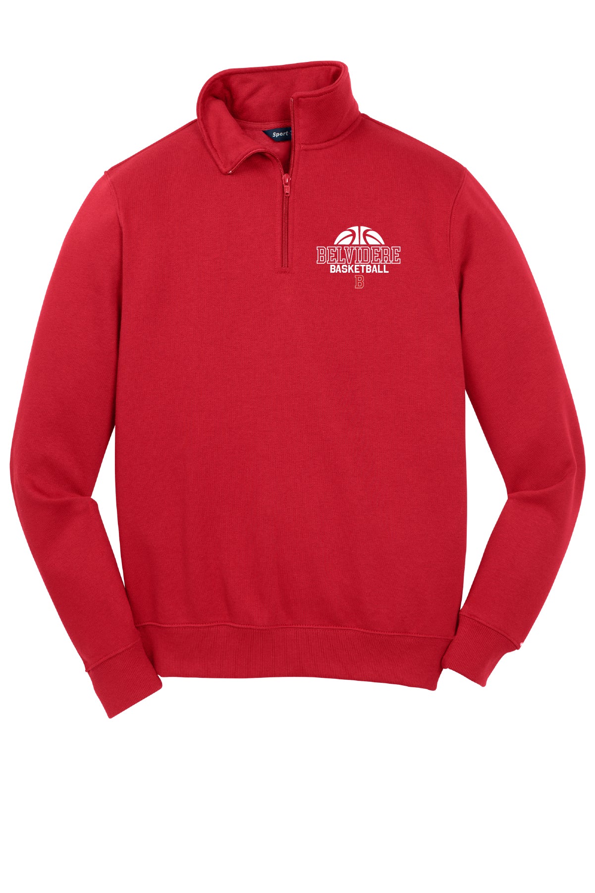 Belvidere Basketball Sport Tek 1/4 Zip Sweatshirt (Unisex)