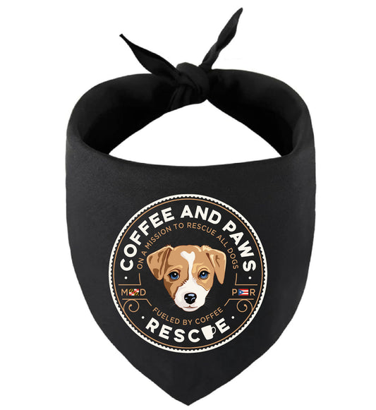 Coffee and Paws Dog Bandana