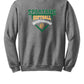 Spartans Softball Crewneck Sweatshirt gray, back