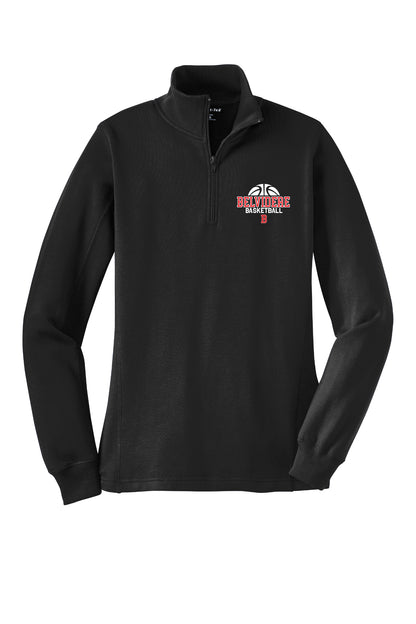 Belvidere Basketball Sport Tek 1/4 Zip Sweatshirt (Ladies)