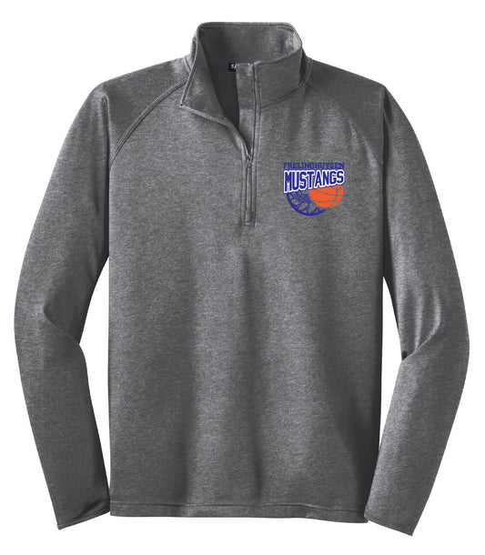 Sport Tek Zip Pullover (Unisex) gray