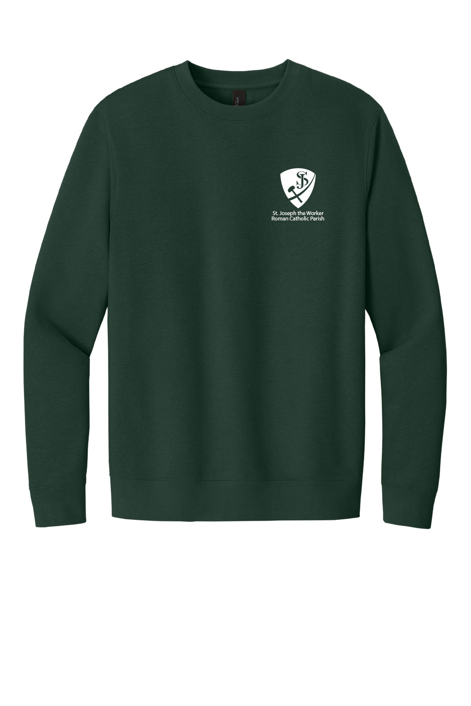 St. Joseph the Worker I Crewneck Sweatshirt-Single Color Logo