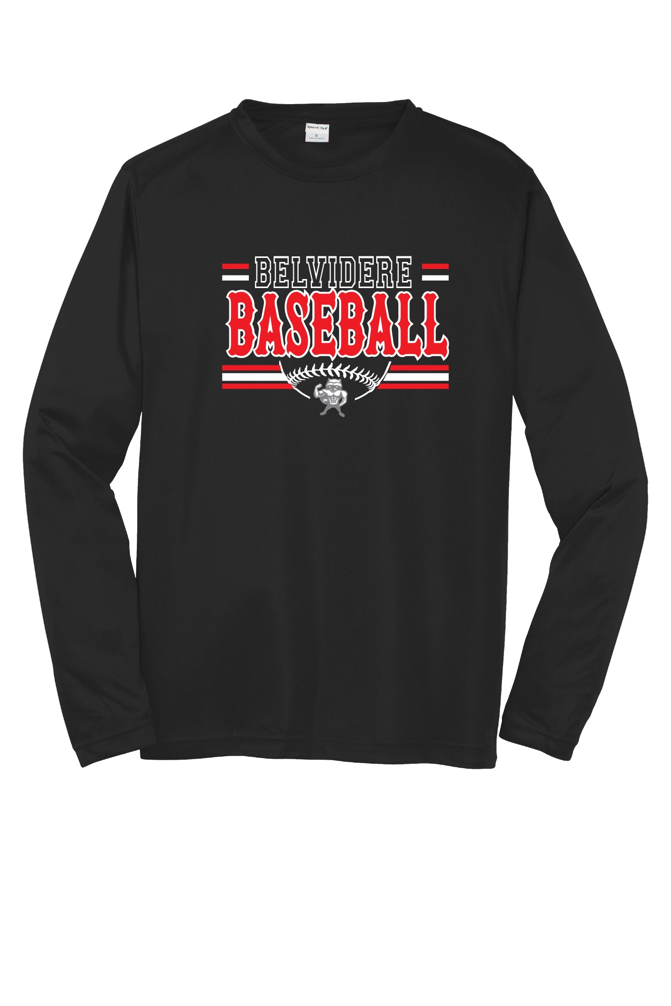 Belvidere Baseball Sport Tek Competitor Long Sleeve Shirt