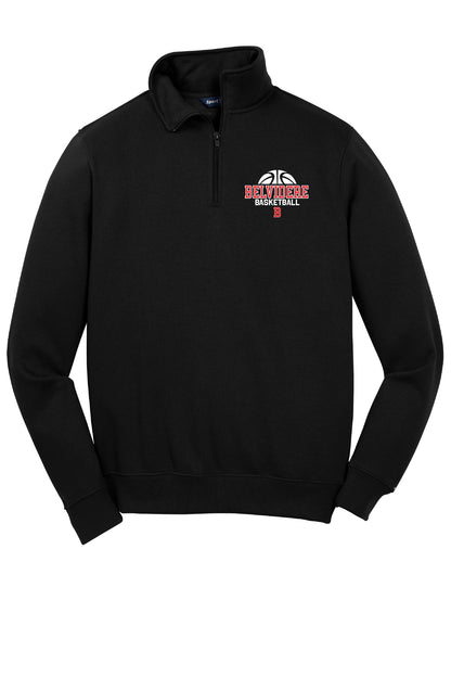 Belvidere Basketball Sport Tek 1/4 Zip Sweatshirt (Unisex)