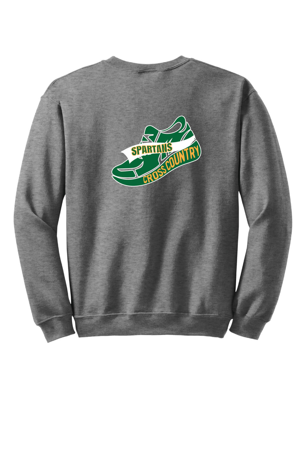 Notre Dame XC Soccer Crewneck Sweatshirt back-gray