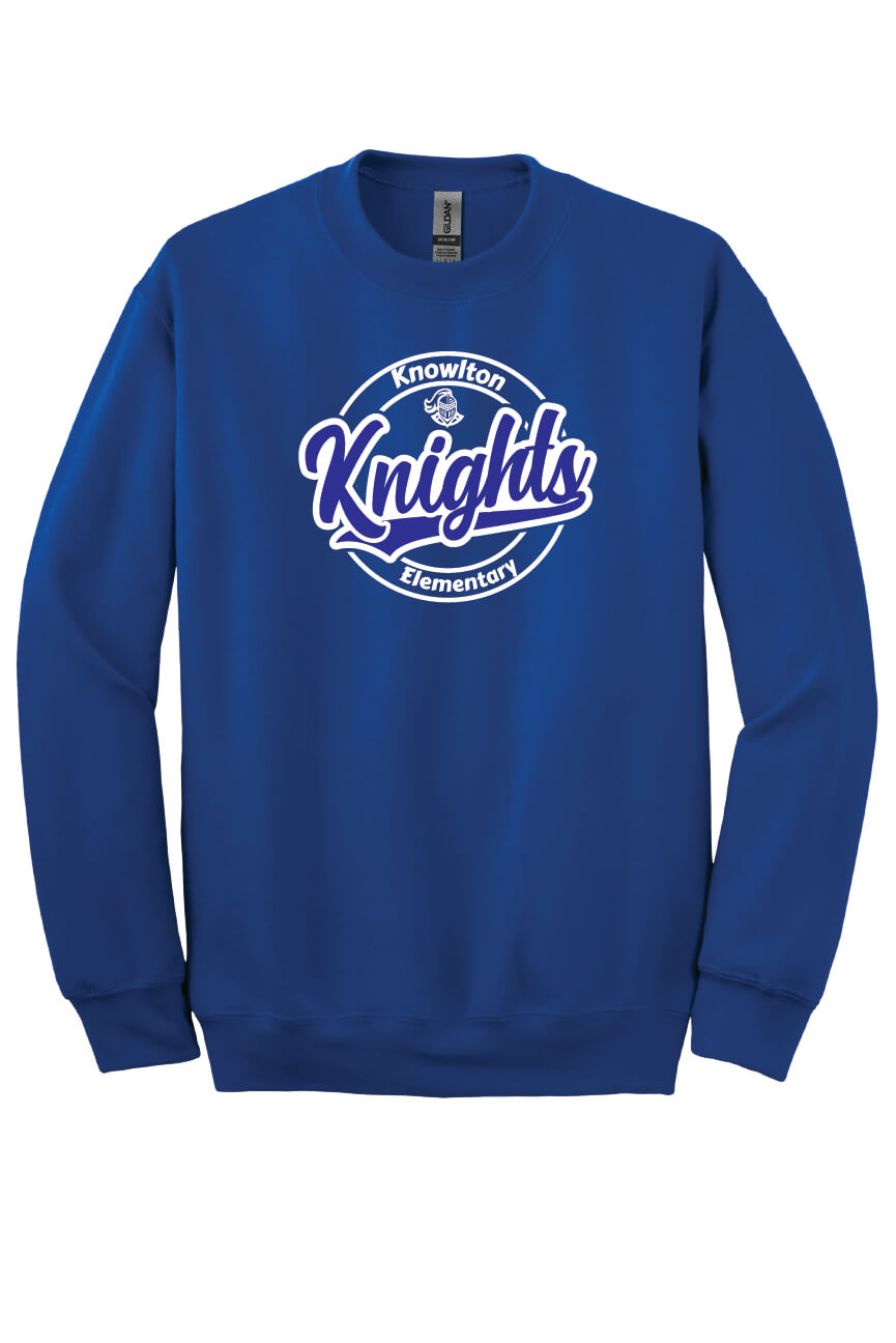 Knowlton Elementary Knights Crewneck Sweatshirt (Youth) royal