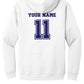 North Warren Basketball Hoodie (Youth) white, back