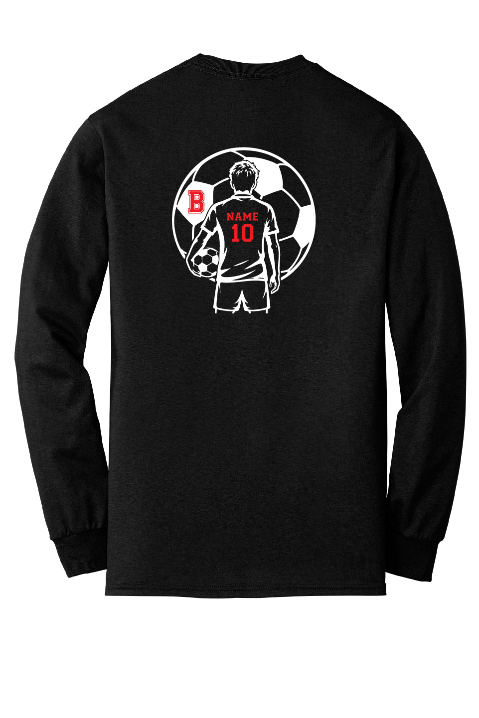 Personalized Belvidere Soccer Dad Long Sleeve T-shirt