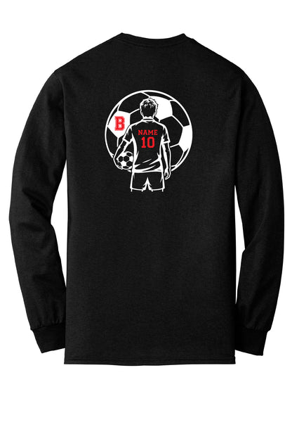 Personalized Belvidere Soccer Dad Long Sleeve T-shirt