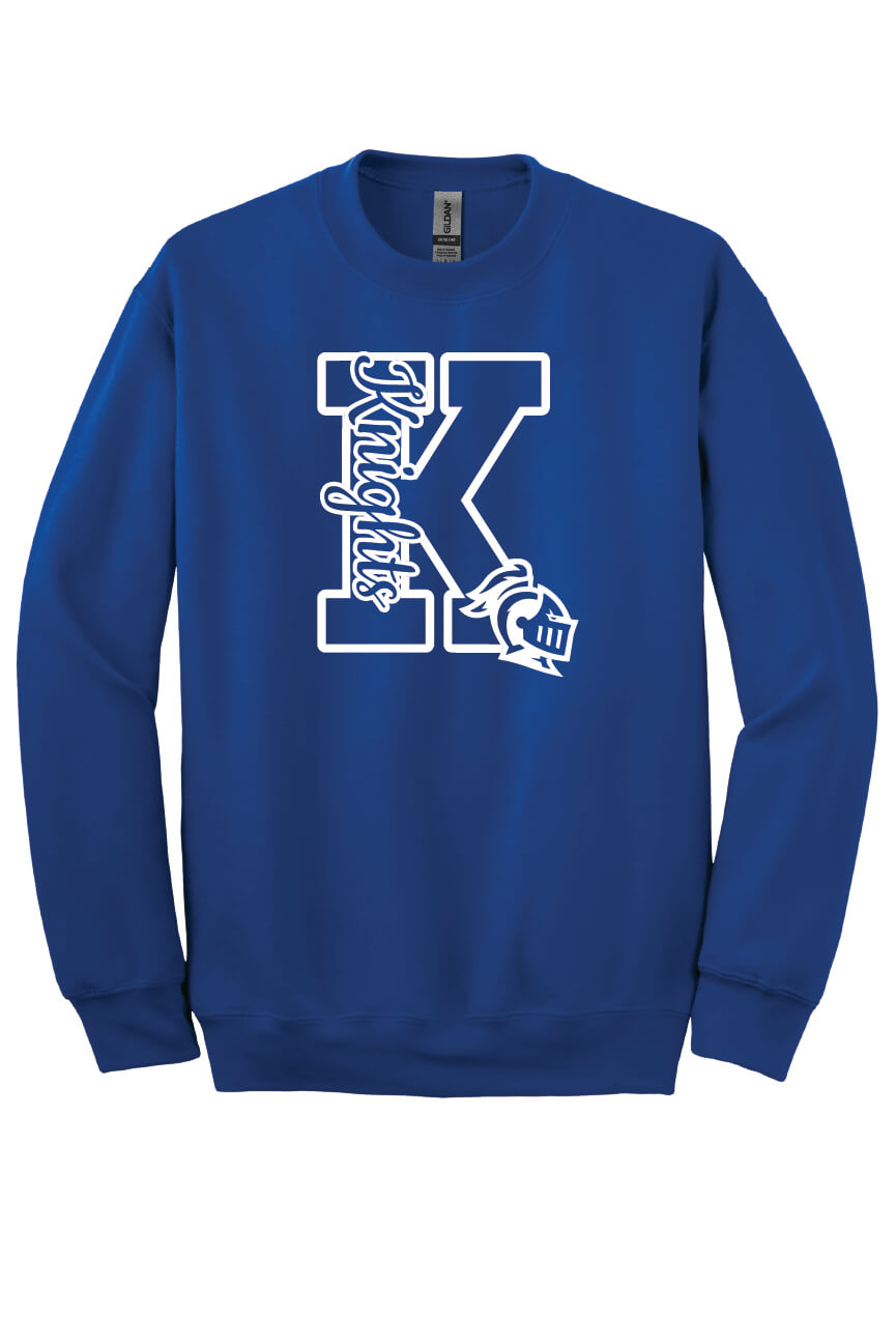 Knights "K" Crewneck Sweatshirt (Youth) royal