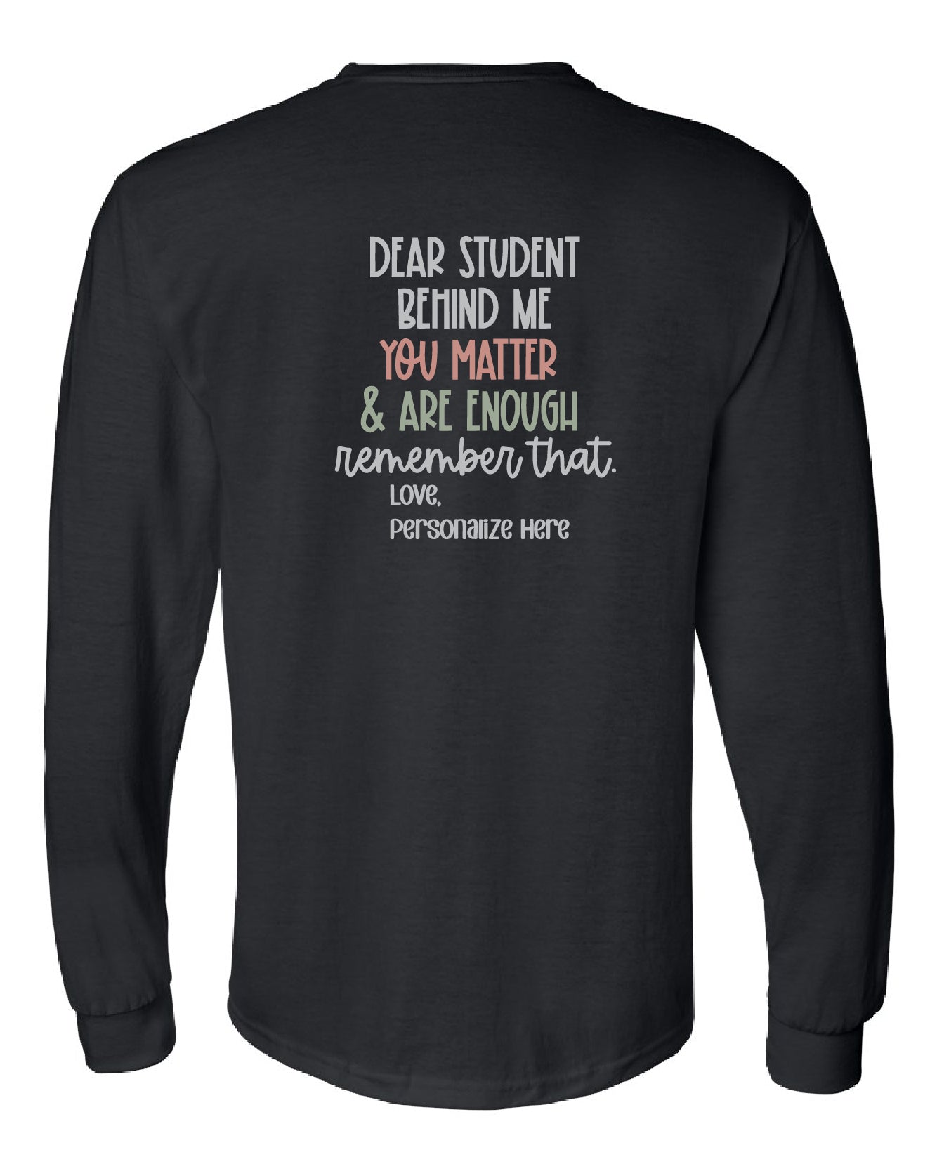 Person Behind Me Long Sleeve T-Shirt (Adult)