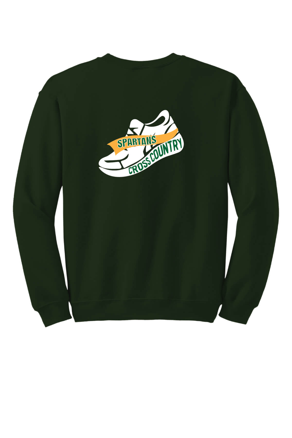 Notre Dame XC Soccer Crewneck Sweatshirt back-green