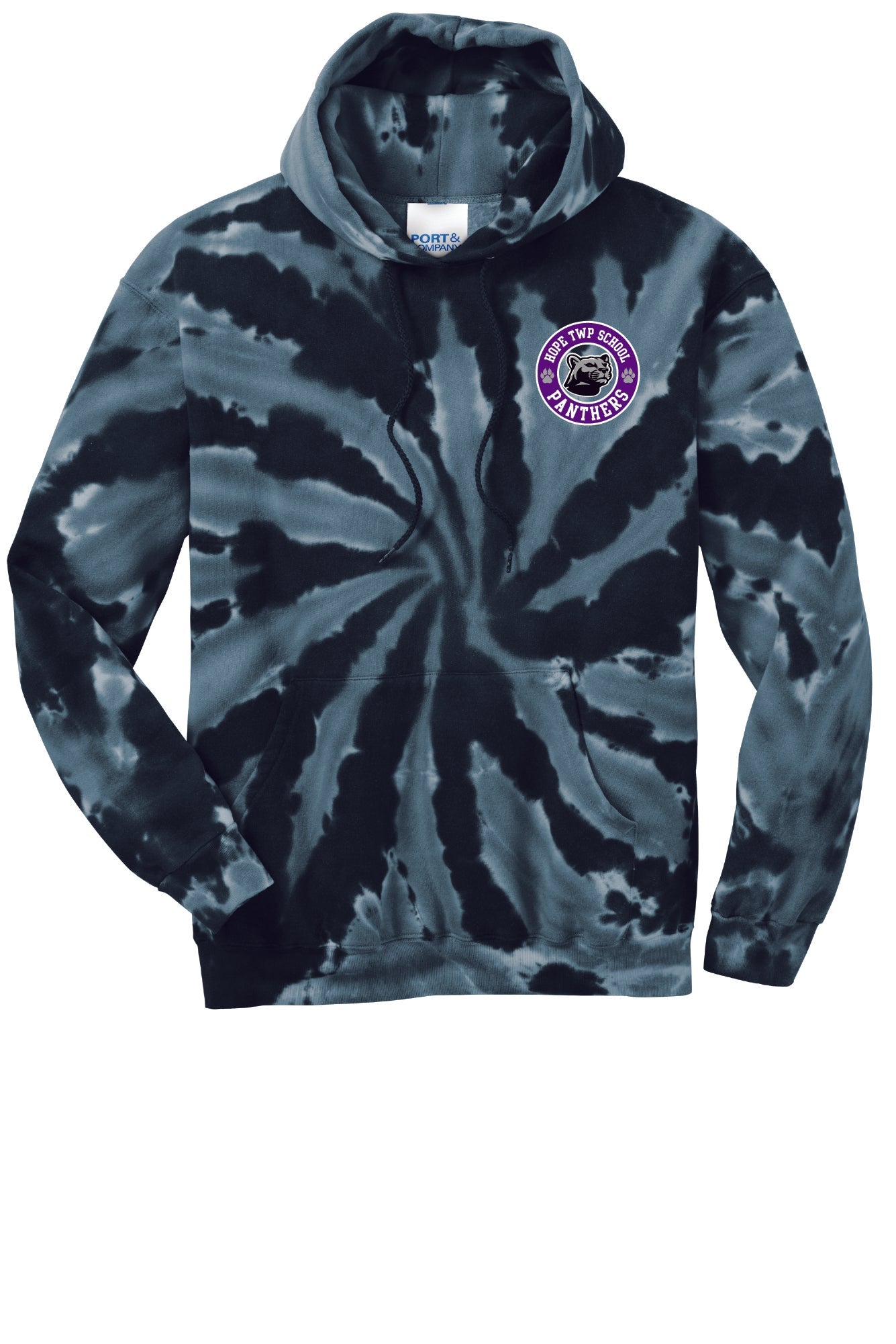 Adult Left Chest Tie-Dye Hoodie