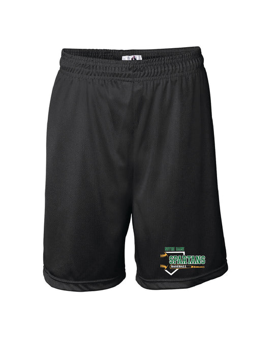Badger Mesh Shorts (Youth) black, Notre Dame Baseball