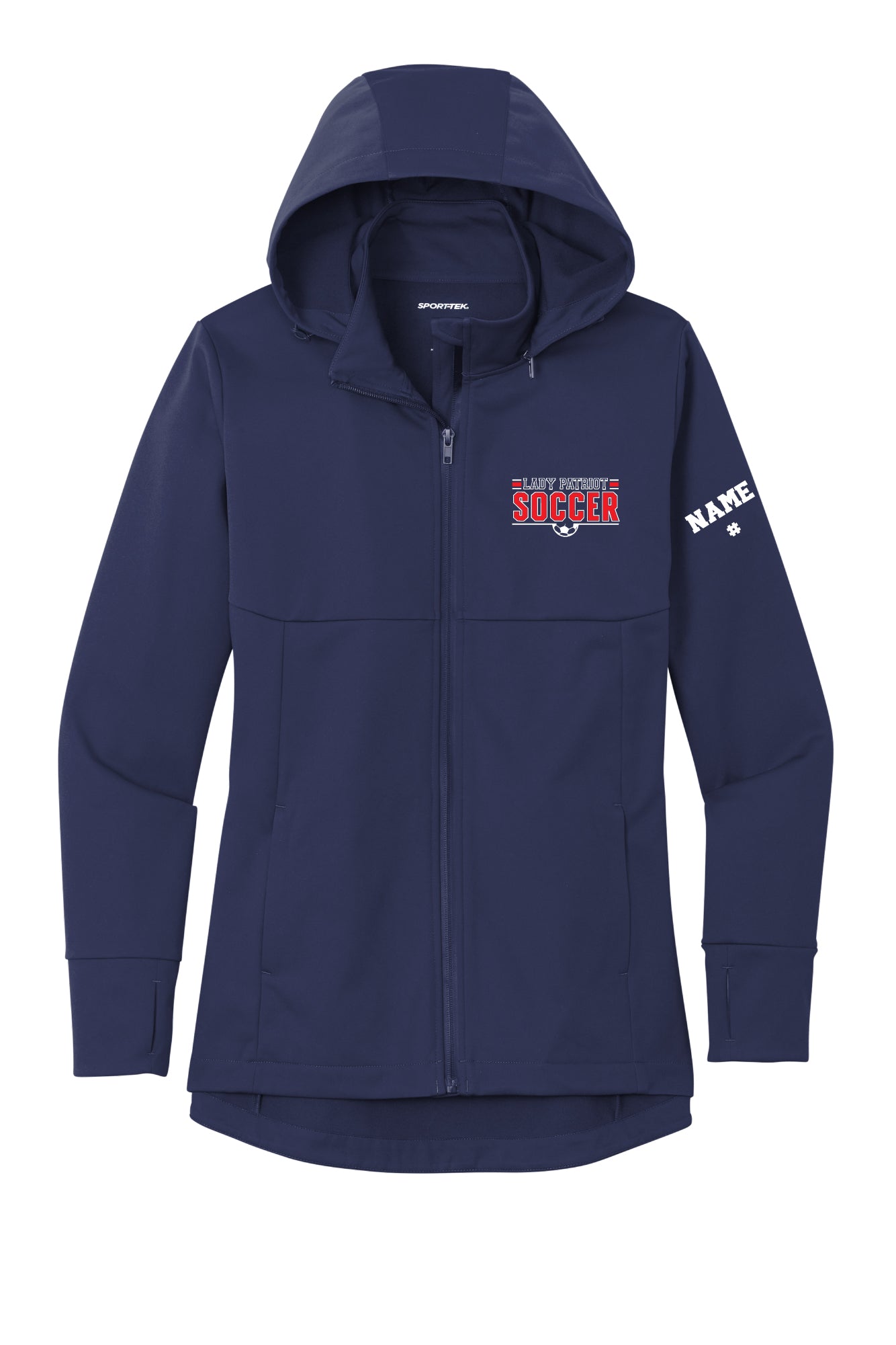 Lady Patriot Sport Tek Soft Shell Hooded Jacket (Ladies)