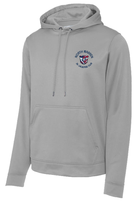 Lacrosse Flag Back Sport-Wick® Fleece Hooded Pullover Adult