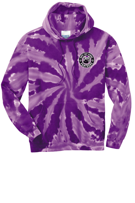 Youth Left Chest Logo Tie Dye Hoodie