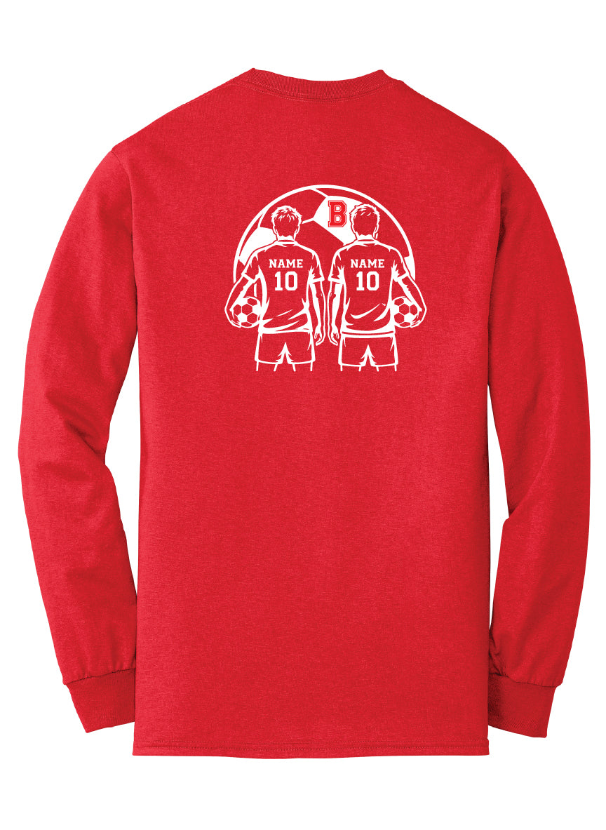 Personalized Belvidere Soccer Dad Long Sleeve T-shirt