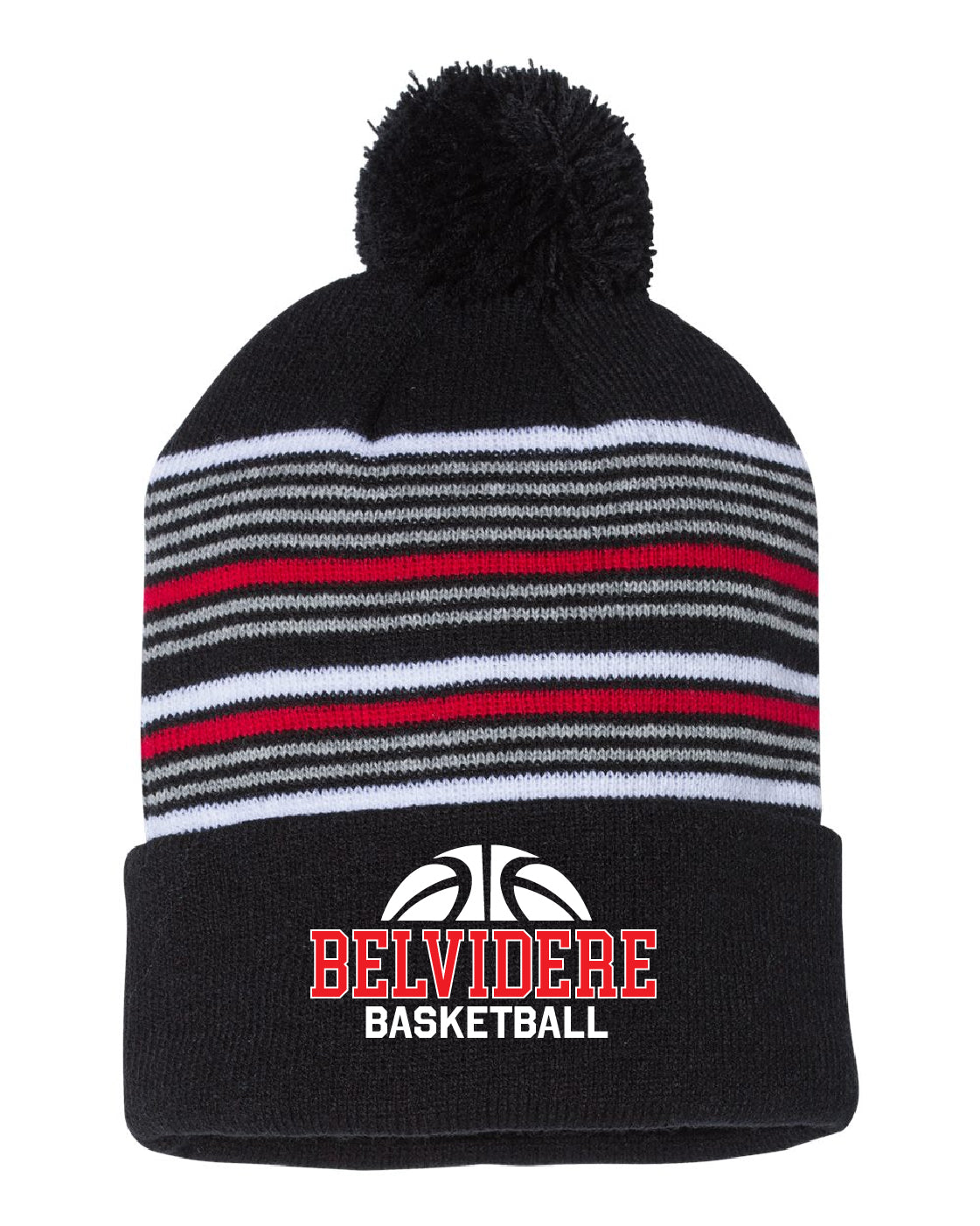 Belvidere Basketball Pom Pom Beanie
