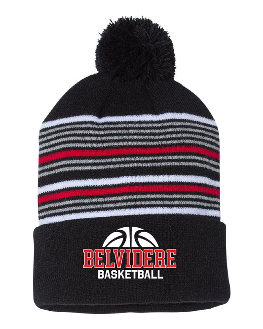 Belvidere Basketball Pom Pom Beanie