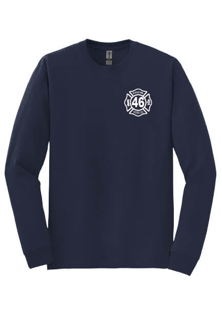 Long Sleeve T-Shirt navy front