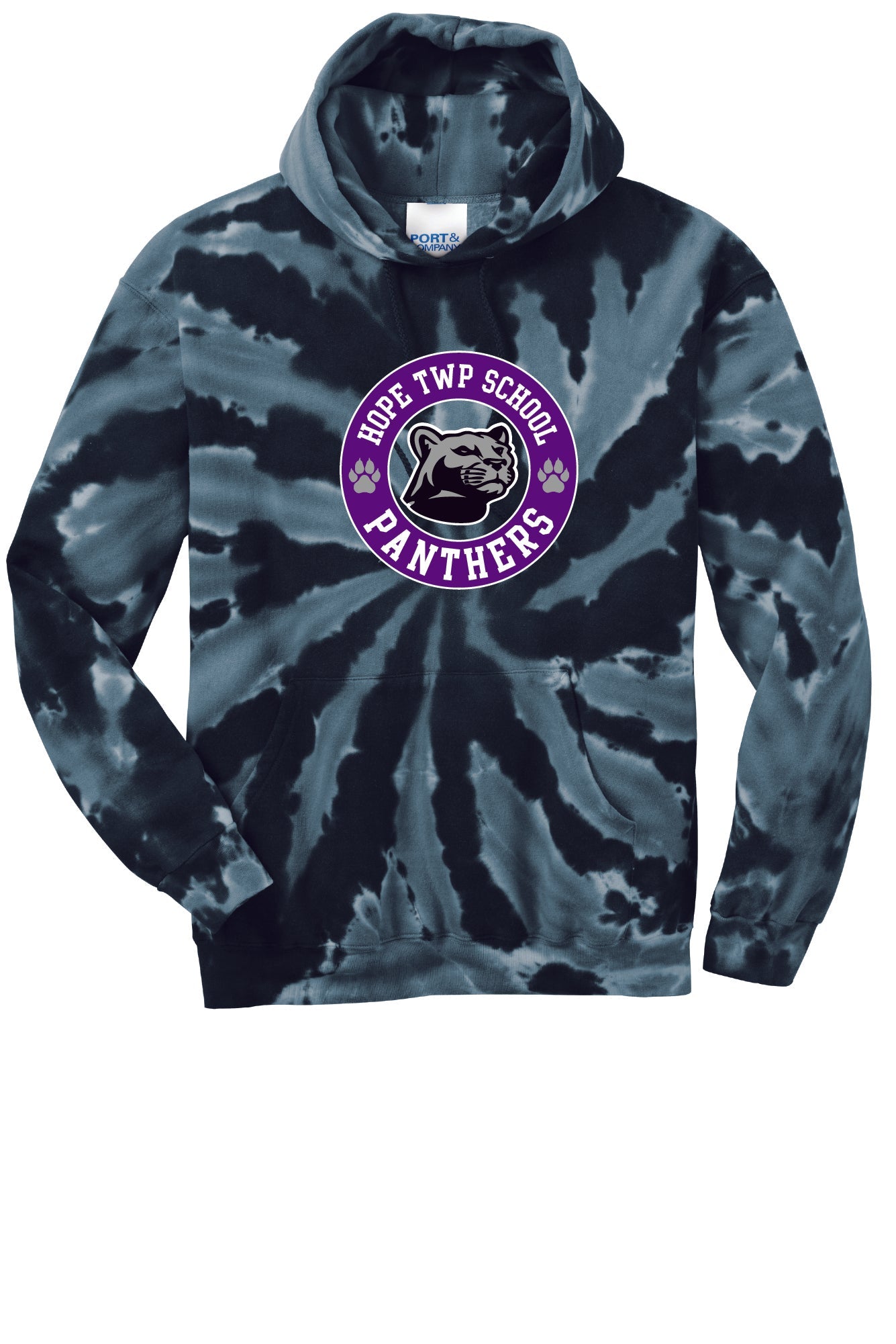 Adult Center Logo Tie-Dye Hoodie