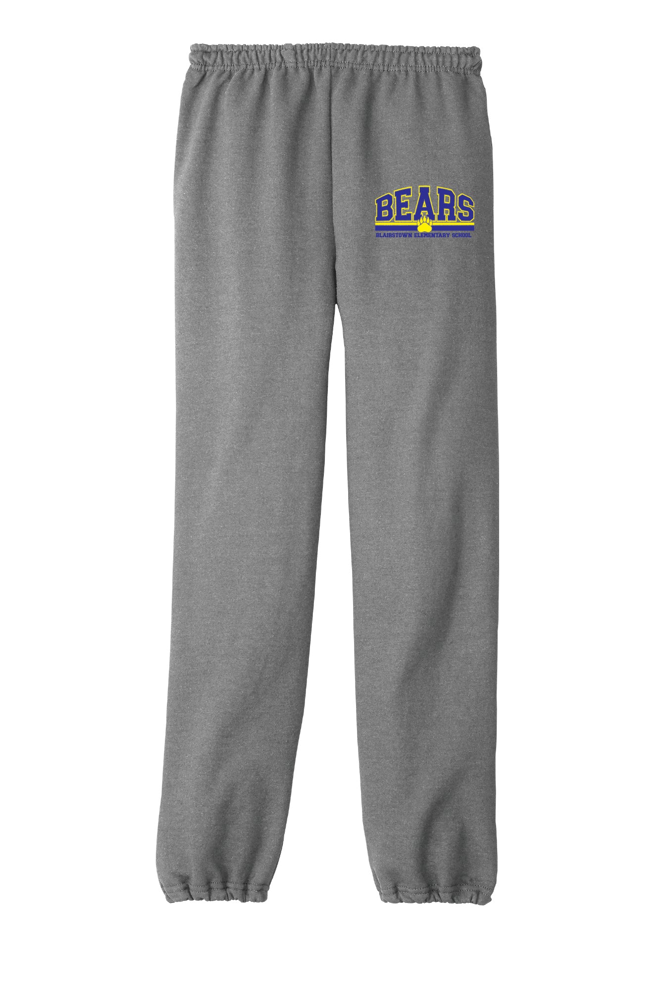 Blairstown Elementary BES Bears Cinch Bottom Sweatpants (Youth)