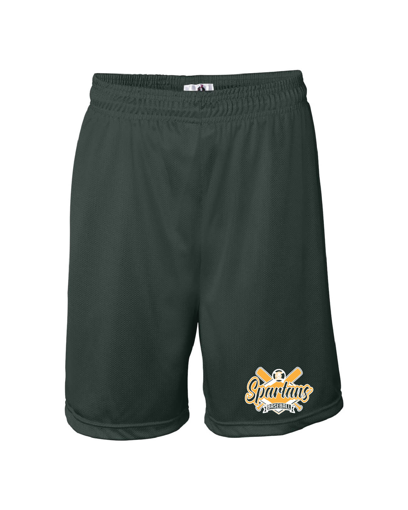 Badger Mesh Shorts green, Spartans Baseball