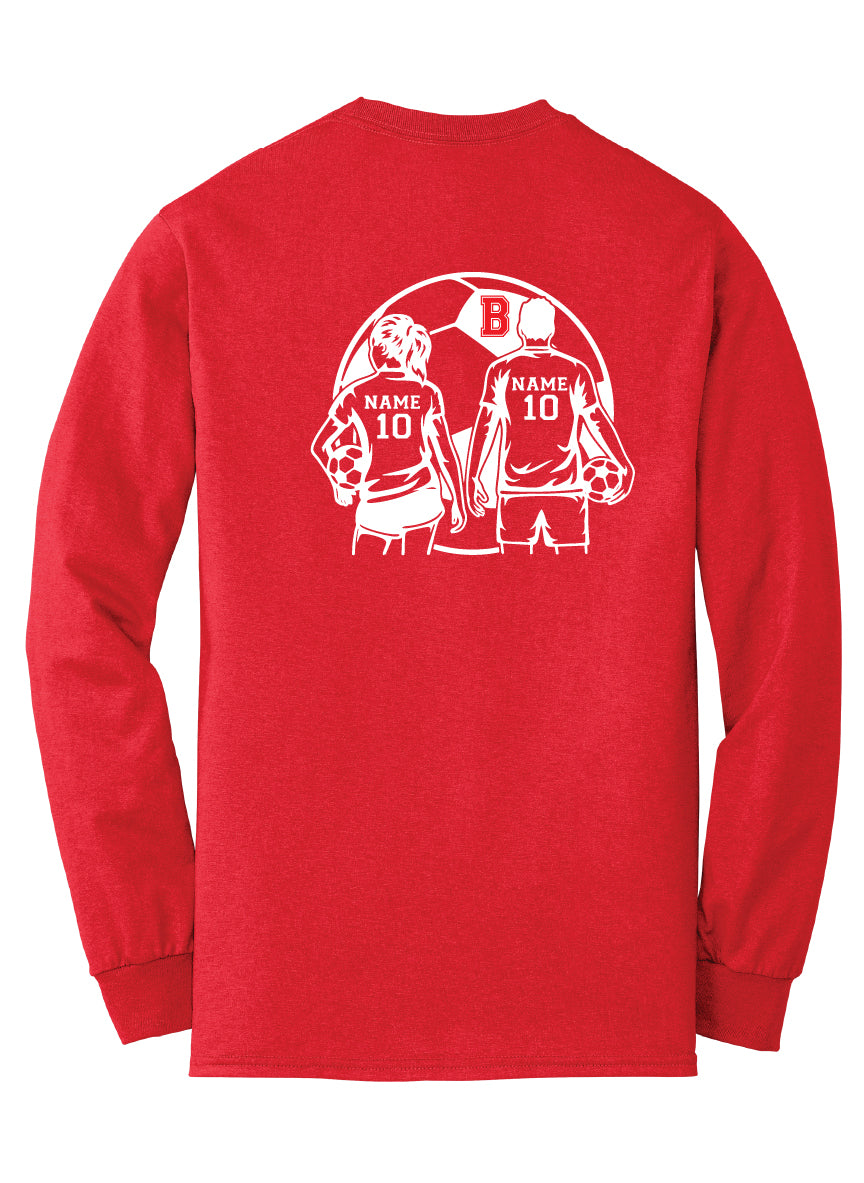 Personalized Belvidere Soccer Dad Long Sleeve T-shirt