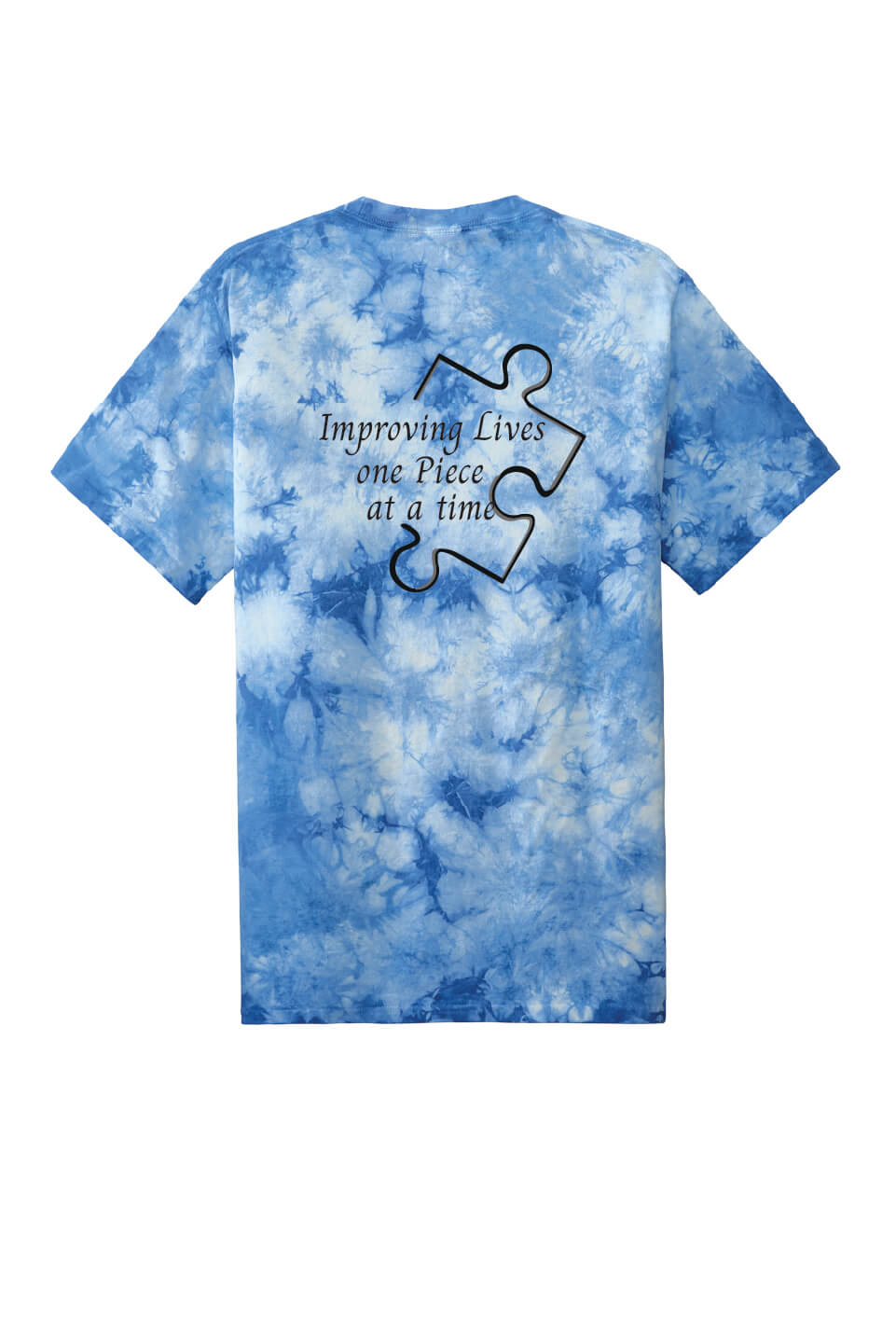 Tie Dye Short Sleeve T-Shirt Crystal Sky Blue back