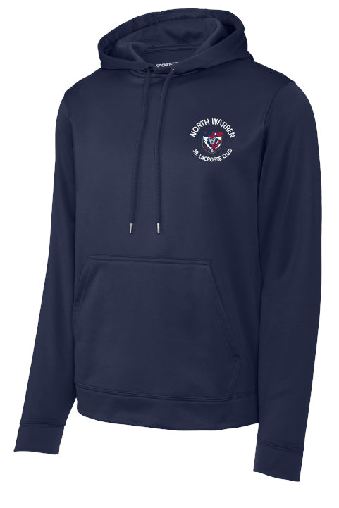 Lacrosse Flag Back Sport-Wick® Fleece Hooded Pullover Adult